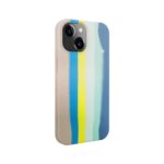 Чехол на заднюю панель Evelatus Apple iPhone 15 Silicone case Multi-Colored Blue Pink