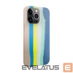 Nugarėlės dėklai Evelatus Apple iPhone 15 Pro Max Silicone case Multi-Colored Blue Pink