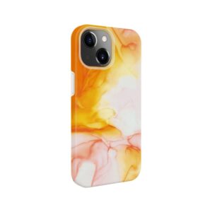 Aizmugurējais vāciņš Evelatus Apple iPhone 15 Premium Silicone case Customized Print Orange
