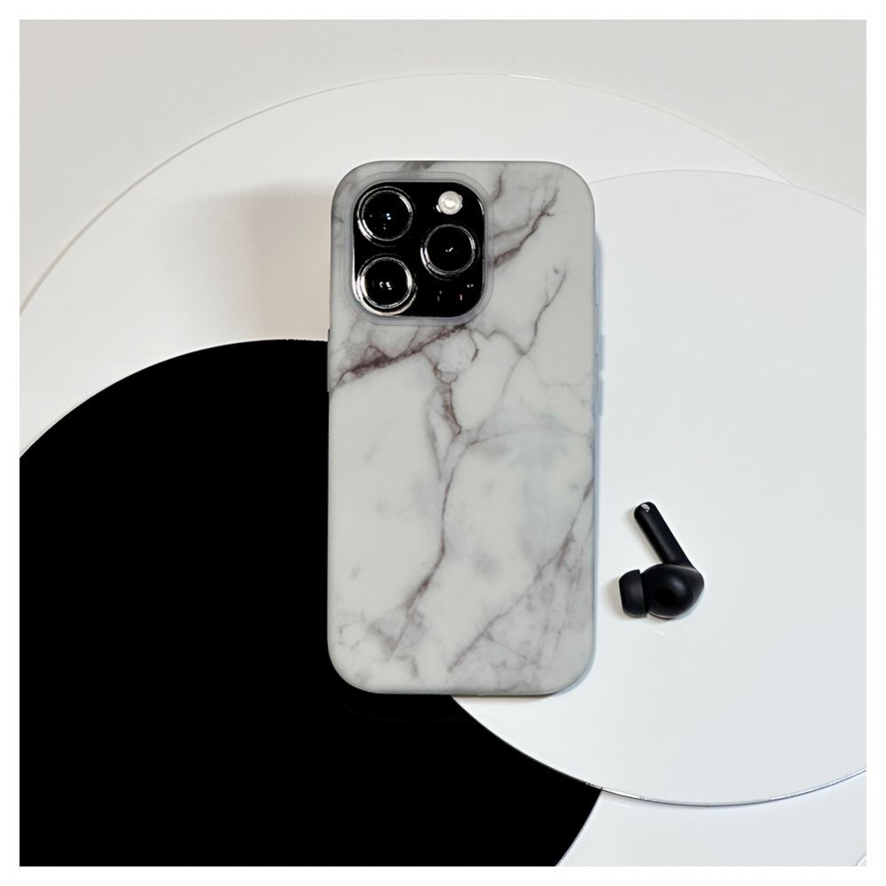 Back panel cover Evelatus Apple iPhone 15 Pro Premium Silicone case Customized Print White