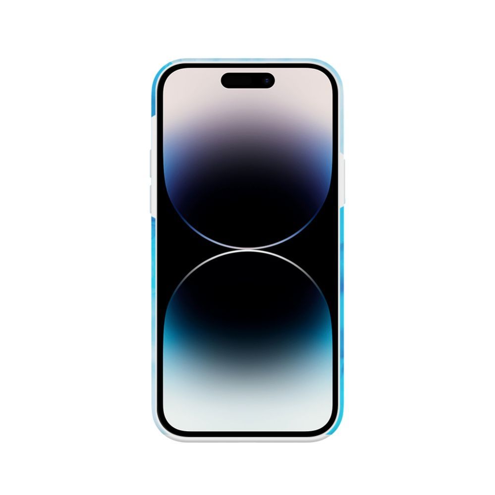 Back panel cover Evelatus Apple iPhone 15 Pro Premium Silicone case Customized Print Blue