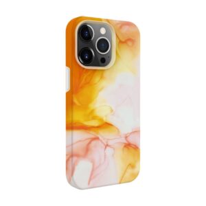 Aizmugurējais vāciņš Evelatus Apple iPhone 15 Pro Premium Silicone case Customized Print Orange