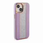 Чехол на заднюю панель iLike Apple iPhone 15 Diamonds and Leather Case Pink Sand