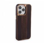 Tagakaaned iLike Apple iPhone 14 Pro Leather Case Customized Brown