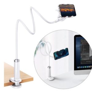 Dokkimisjaamad Ugreen  Universal holder stand phone holder tablet (up to 12cm wide) tripod lazy holder with flexible arm white White