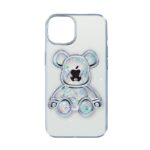 Чехол на заднюю панель iLike Apple iPhone 13 Silicone Case Print Desire Bear Silver