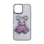 Чехол на заднюю панель iLike Apple iPhone 14 Silicone Case Print Desire Bear Purple