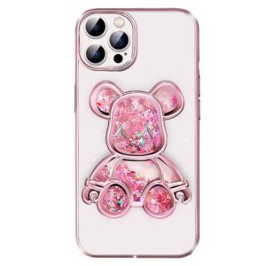 Back panel cover iLike Apple iPhone 14 Pro Silicone Case Print Desire Bear Pink