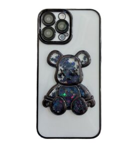 Aizmugurējais vāciņš iLike Apple iPhone 14 Pro Silicone Case Print Desire Bear Black