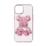 Чехол на заднюю панель iLike Apple iPhone 15 Silicone Case Print Desire Bear Pink