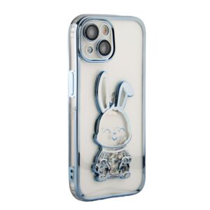 Aizmugurējais vāciņš iLike Apple iPhone 13 Silicone Case Print Desire Rabbit Blue