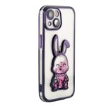 Чехол на заднюю панель iLike Apple iPhone 14 Silicone Case Print Desire Rabbit Purple