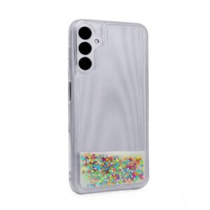 Aizmugurējais vāciņš iLike Samsung Galaxy A14 5G Silicone Case Water Glitter Rainbow