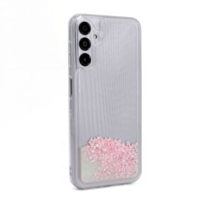 Aizmugurējais vāciņš iLike Samsung Galaxy A14 5G Silicone Case Water Glitter Pink
