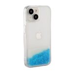 Чехол на заднюю панель iLike Apple iPhone 15 Silicone Case Water Glitter Blue