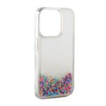 Чехол на заднюю панель iLike Apple iPhone 15 Silicone Case Water Glitter Rainbow