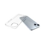 Aizmugurējais vāciņš Evelatus Apple iPhone 15 Plus Clear Silicone Case 1.5mm TPU Transparent