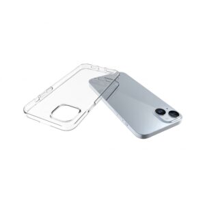 Aizmugurējais vāciņš Evelatus Apple iPhone 15 Plus Clear Silicone Case 1.5mm TPU Transparent