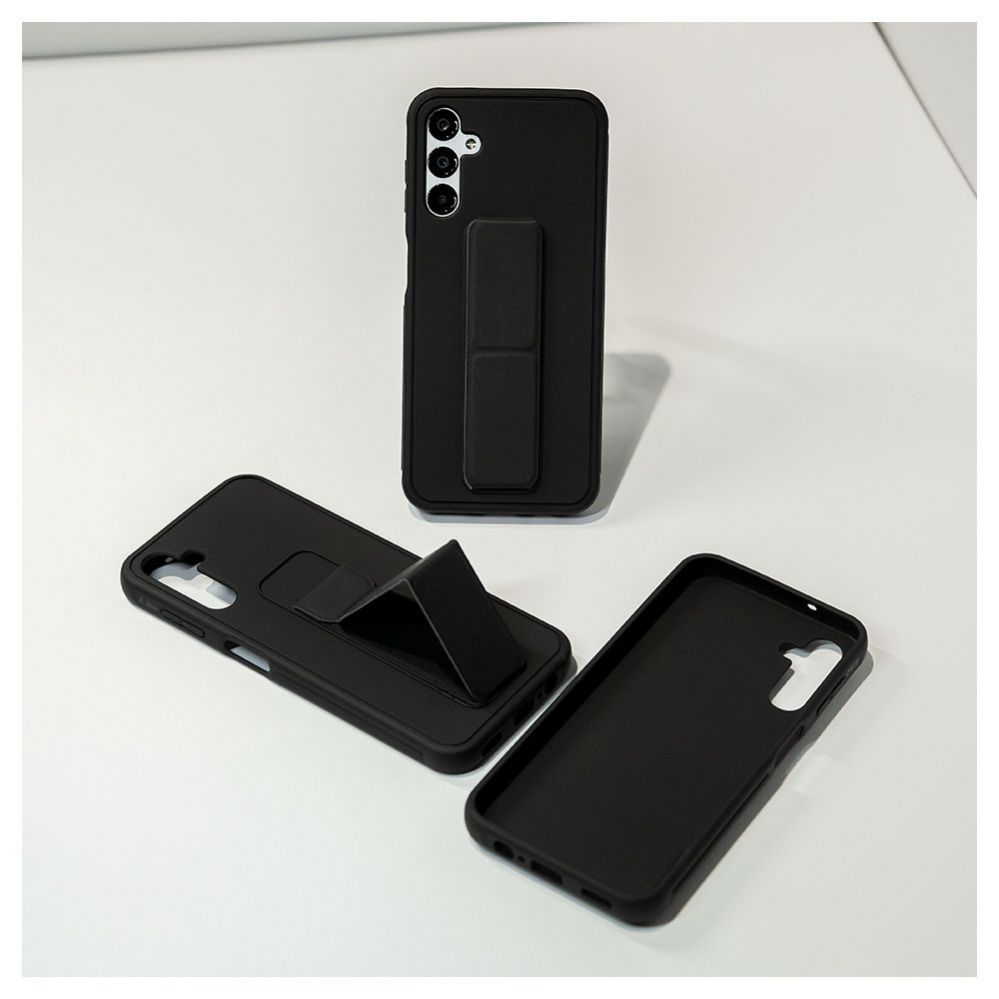 Tagakaaned iLike Samsung Galaxy A14 5G Silicone Case with stand Black