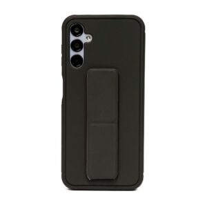 Back panel cover iLike Samsung Galaxy A34 5G Silicone Case with stand Black