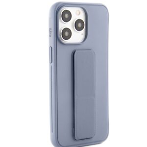 Back panel cover iLike Apple iPhone 14 Pro Silicone Case with stand Purple