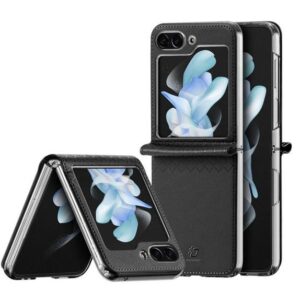 Tagakaaned Dux Ducis - Galaxy Z Flip5 5G Flip Leather Case Wallet Black