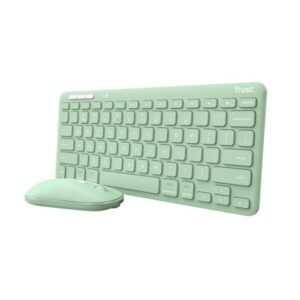 Datora tastatūra Trust  KEYBOARD +MOUSE WRL LYRA/GREEN 24942 