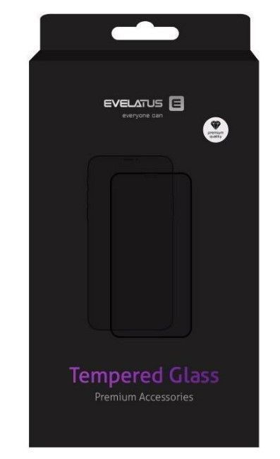 Protective glass Evelatus Apple iPhone 15 Rubber Anti-Broken 3D Glass Full Cover Japan Glue Anti-Static