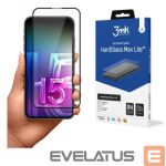 Protective glass 3MK Apple iPhone 15 Pro HardGlass Max Lite Black