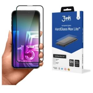 Kaitseklaasid 3MK Apple iPhone 15 Pro Max HardGlass Max Lite Black