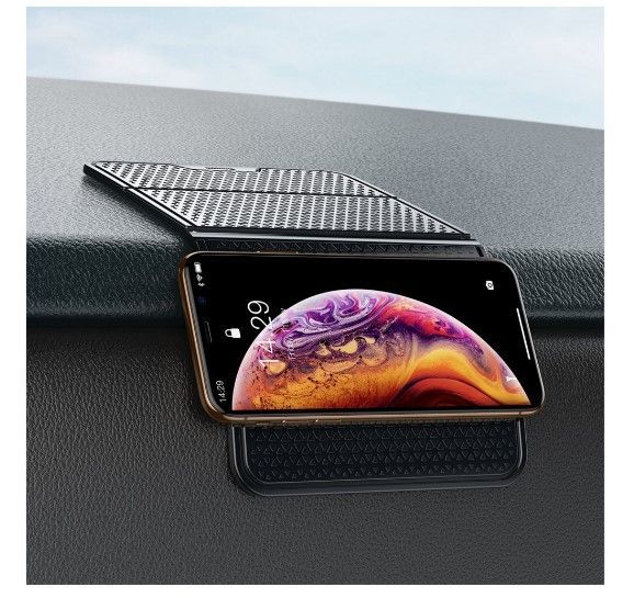 Auto holder Baseus Universal olding Bracket Antiskid Pad folding self-adhesive anti-slip mat nanopad black (SUWNT-01) Black