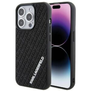 Nugarėlės dėklai Karl Lagerfeld Apple iPhone 15 Pro Max HC 3D MULTI LOGO Black