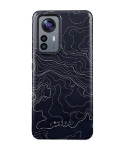 Nugarėlės dėklai iLike Xiaomi 12 Pro Burga Drifting Shores - Line Art Tough Case