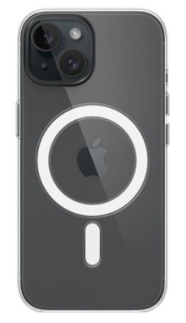 Aizmugurējais vāciņš Apple - iPhone 15 Clear Case with MagSafe Clear