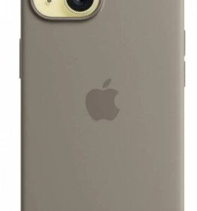 Back panel cover Apple - iPhone 15 Silicone Case with MagSafe - Clay