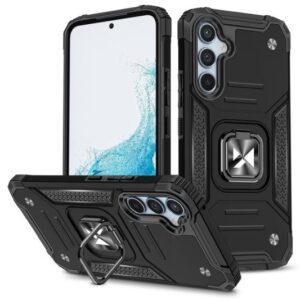 Nugarėlės dėklai iLike Samsung Galaxy A34 5G Ring Armor case Black