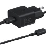 Adapteris Samsung  USB-C 25W Travel Charger + USB-C Data Cable EP-T2510XBE Black