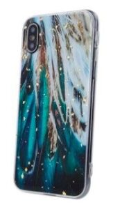 Nugarėlės dėklai iLike Samsung Galaxy A54 5G feathers Gold Glam case