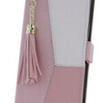 Knygos tipo dėklas dėklai iLike Samsung Galaxy A54 5G Charms etui Pink White