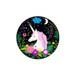Universalus laikiklis (Popsocket) iLike  Universal Pop Holder Unicorn Black