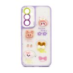 Aizmugurējais vāciņš iLike Apple iPhone 15 Pro EPOXY CARTOON COVER Light Purple