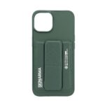 Nugarėlės dėklai iLike Apple iPhone 14 LEATHER HIDDEN POCKET STAND COVER Green