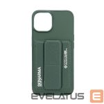 Tagakaaned iLike Apple iPhone 15 LEATHER HIDDEN POCKET STAND COVER Green