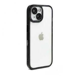 Aizmugurējais vāciņš iLike Apple iPhone 14 STARS LENS ACRYLIC COVER Black