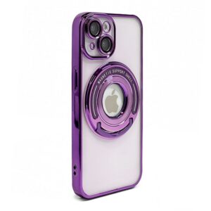 Back panel cover iLike Apple iPhone 14 IH MAGSAFE HIDDEN STAND COVER Purple