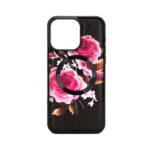 Чехол на заднюю панель Evelatus Apple iPhone 15 Pro Max Leather Case Zipper Design Flower Black