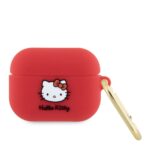 Headphone case Hello Kitty Apple Airpods Pro cover Silicone 3D Kitty Head Red