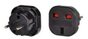 Adapteris iLike  UK/EU CHARGER ADAPTER Black