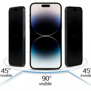 Aizsargstikls iLike Samsung GALAXY S23 TEMPERED PRIVACY GLASS (WITH CUTOUT FOR READER) Black