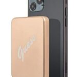Ārējais akumulators Guess  Inductive Power Bank 5W GUPBMSVSLG 3000mAh MagSafe Gold